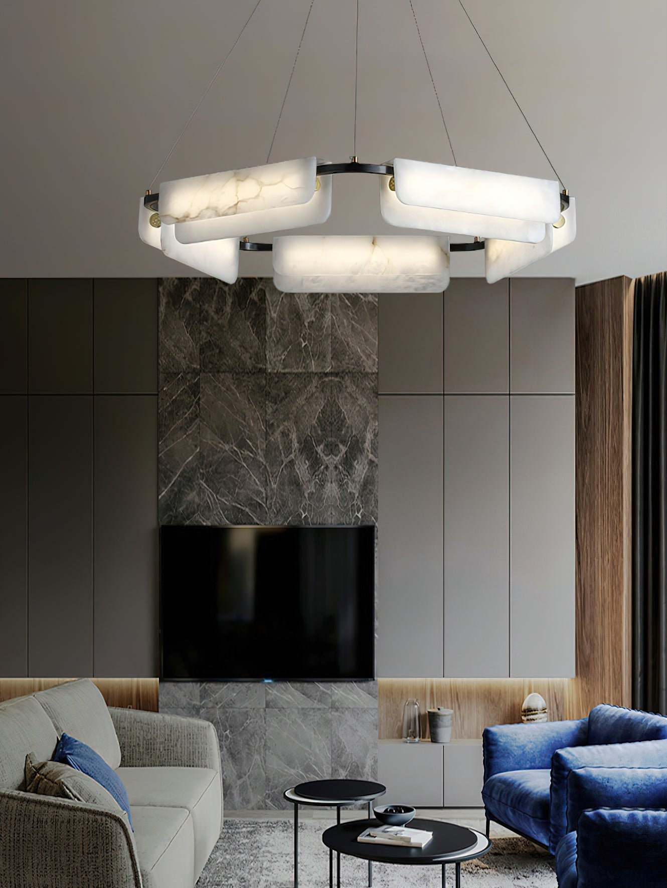 Years Alabaster Chandelier, view 12