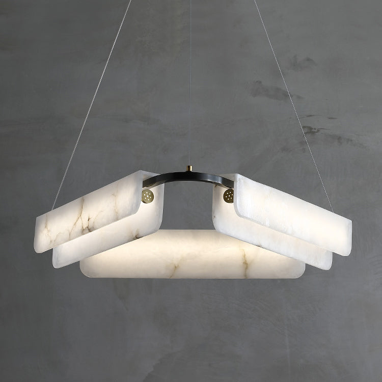 Years Alabaster Chandelier, alternate view