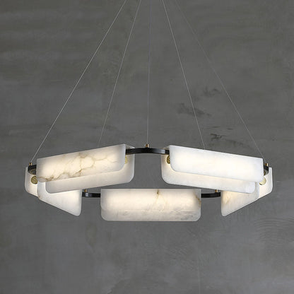 Years Alabaster Chandelier, detail