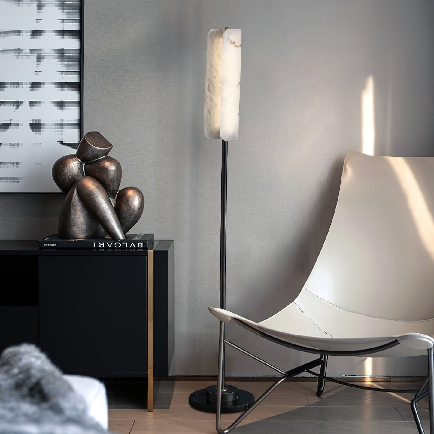 Years Alabaster Floor Lamp, alternate view