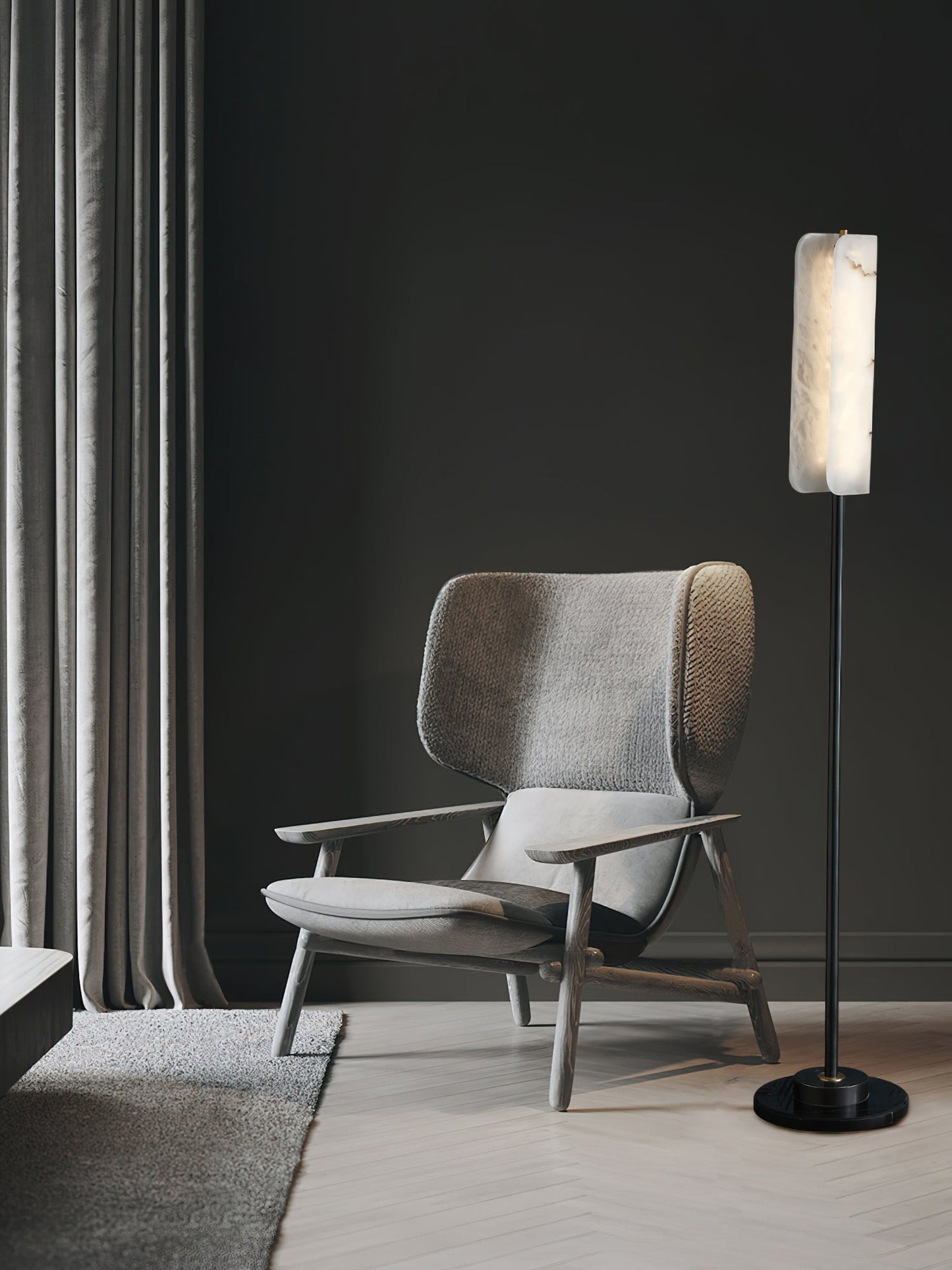 Years Alabaster Floor Lamp, view 4
