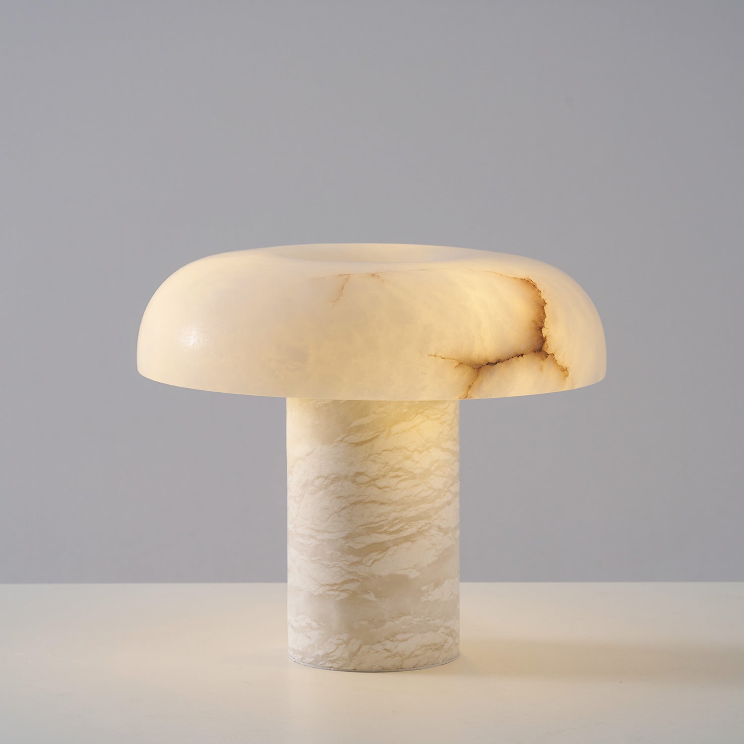 Mushroom Type Alabaster Table Lamp, view 31