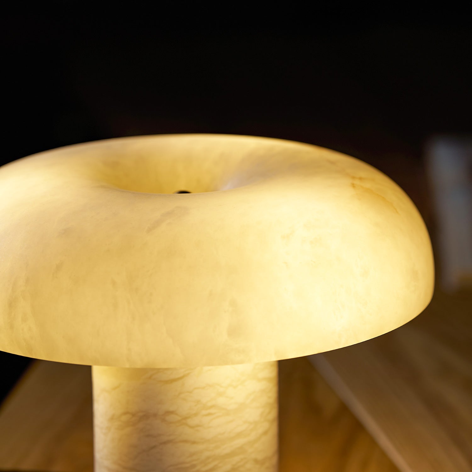 Mushroom Type Alabaster Table Lamp, view 34